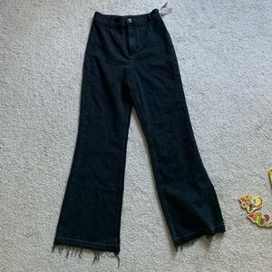 Free people high waisted wide leg jeans NWT